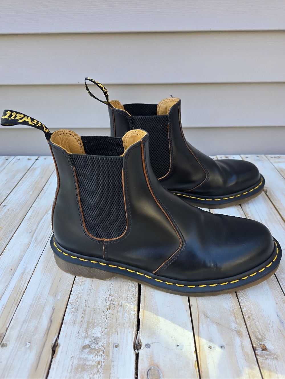 Dr Martens 2976 Vintage Made In England Leather Chelsea Boot Sz 10 Men
